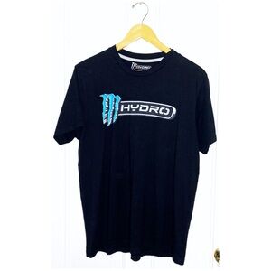 Monster Energy : size L : black monster energy hydro performance athletic shirt